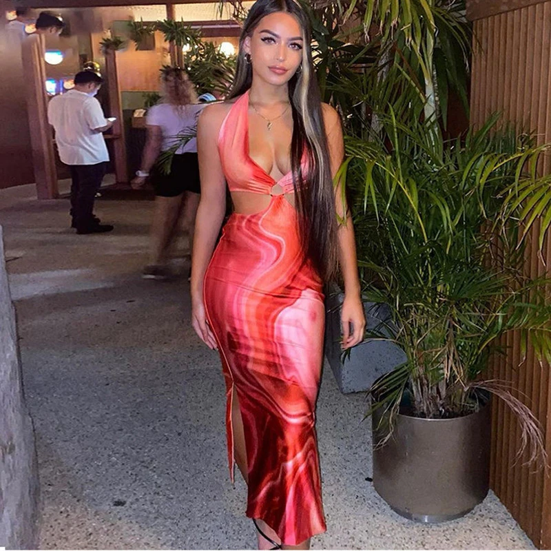 2021 Holiday New Tie-dye Hollow V-neck Ladies Summer Dress Short Sling Halter Robe Club Clothing Bodycon Sexy Party Long Dress
2021 Holiday New Tie-dye Hollow V-neck Ladies Summer Dress Short Sling Halter Robe Club Clothing Bodycon Sexy Party Long Dress