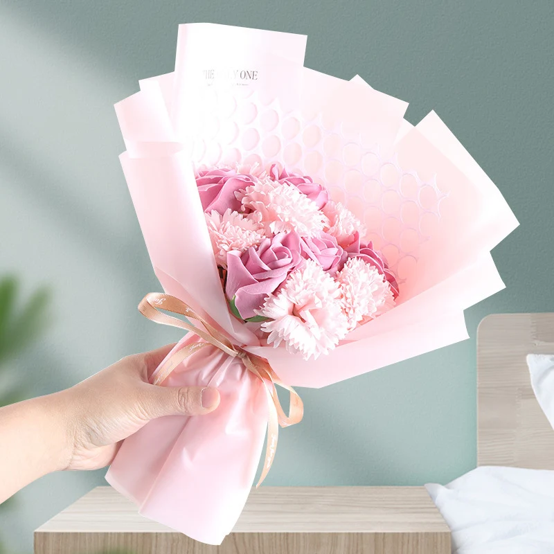 Bunch of Soap Flowers with Delicate Wrap for Mom Artificial Flower Gifts with Visual Handheld Bag for Women HVR88
Bunch of Soap Flowers with Delicate Wrap for Mom Artificial Flower Gifts with Visual Handheld Bag for Women HVR88