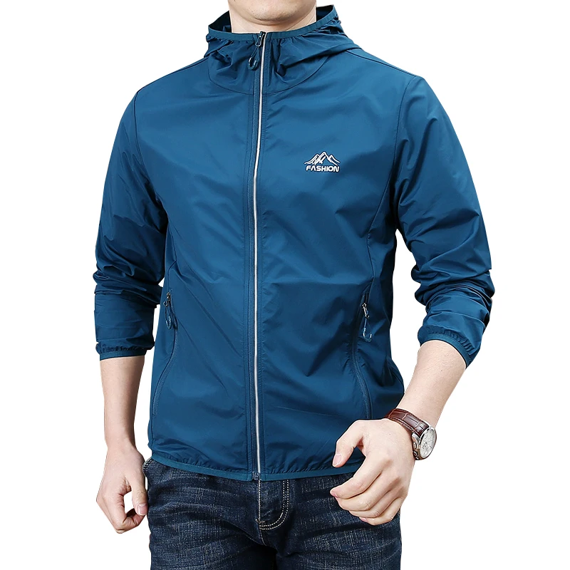 Men's UPF 50+ Sun Protection Hooded Qucik Dry Lightweight Long Sleeve Zip Up Packable Jacket
Men's UPF 50+ Sun Protection Hooded Qucik Dry Lightweight Long Sleeve Zip Up Packable Jacket