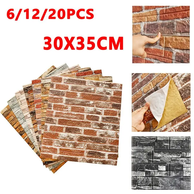 30x35cm 3D Wall Stickers Self Adhesive Foam Brick Room Decor DIY 3D Wallpaper Wall Decor Living Wall Sticker For Kids Room 
30x35cm 3D Wall Stickers Self Adhesive Foam Brick Room Decor DIY 3D Wallpaper Wall Decor Living Wall Sticker For Kids Room