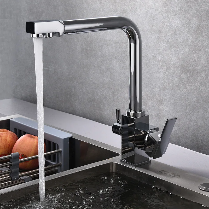 Black Kitchen sink Faucet mixer Seven Letter Design 360 Degree Rotation Water Purification tap Dual Handle Square dragon faucet
Black Kitchen sink Faucet mixer Seven Letter Design 360 Degree Rotation Water Purification tap Dual Handle Square dragon faucet
