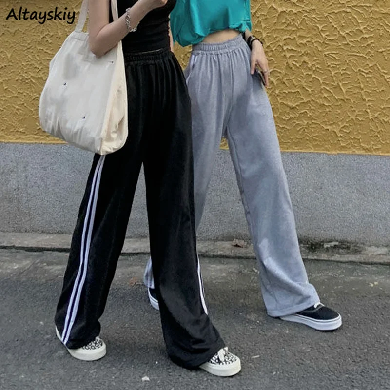 Pants Women Teens Baggy Straight Chic Running Design Ulzzang Side-stripe Workout Daily Ladies Trousers Popular College Fashion
Pants Women Teens Baggy Straight Chic Running Design Ulzzang Side-stripe Workout Daily Ladies Trousers Popular College Fashion