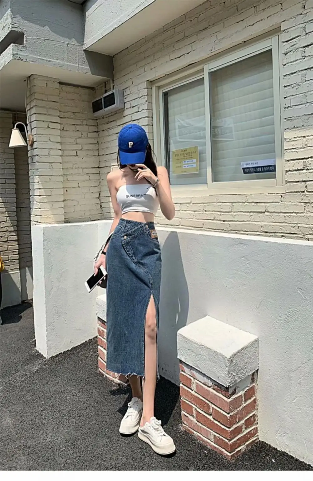 Irregular Slit Denim Skirt Female Summer 2021 New High Waist Thin A-Line Mid-Length Skirt Bag Hip Skirt
Irregular Slit Denim Skirt Female Summer 2021 New High Waist Thin A-Line Mid-Length Skirt Bag Hip Skirt