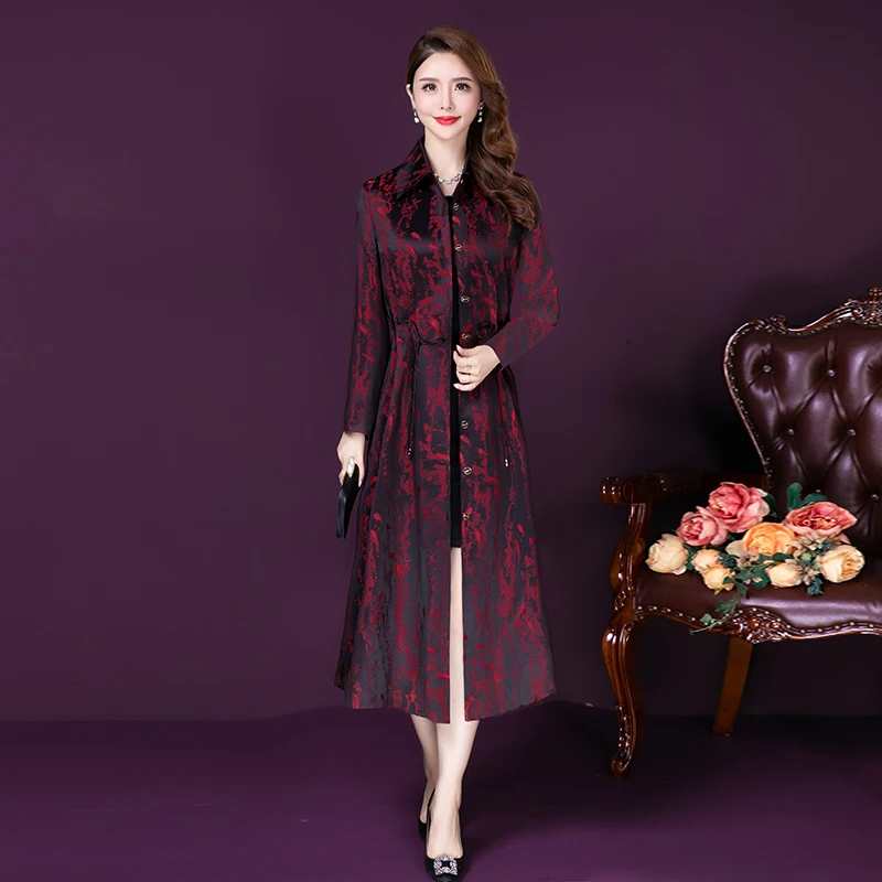 2021 Autumn Fashion Woman Long Windbreaker Coats Temperament Slim Print Coats And Jackets Women Clothes Tops
2021 Autumn Fashion Woman Long Windbreaker Coats Temperament Slim Print Coats And Jackets Women Clothes Tops