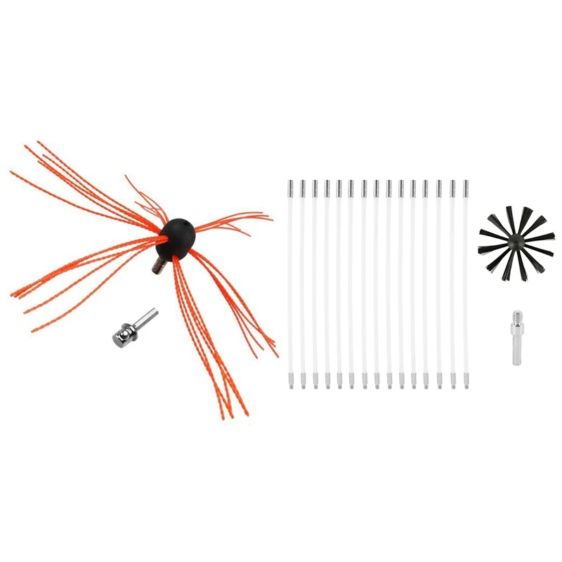 1 Set Chimney Power Sweeping Brush Cleaning Rotary & 1 Set Industrial Chimney Boiler Brush Dryer Cleaning Tool
1 Set Chimney Power Sweeping Brush Cleaning Rotary & 1 Set Industrial Chimney Boiler Brush Dryer Cleaning Tool