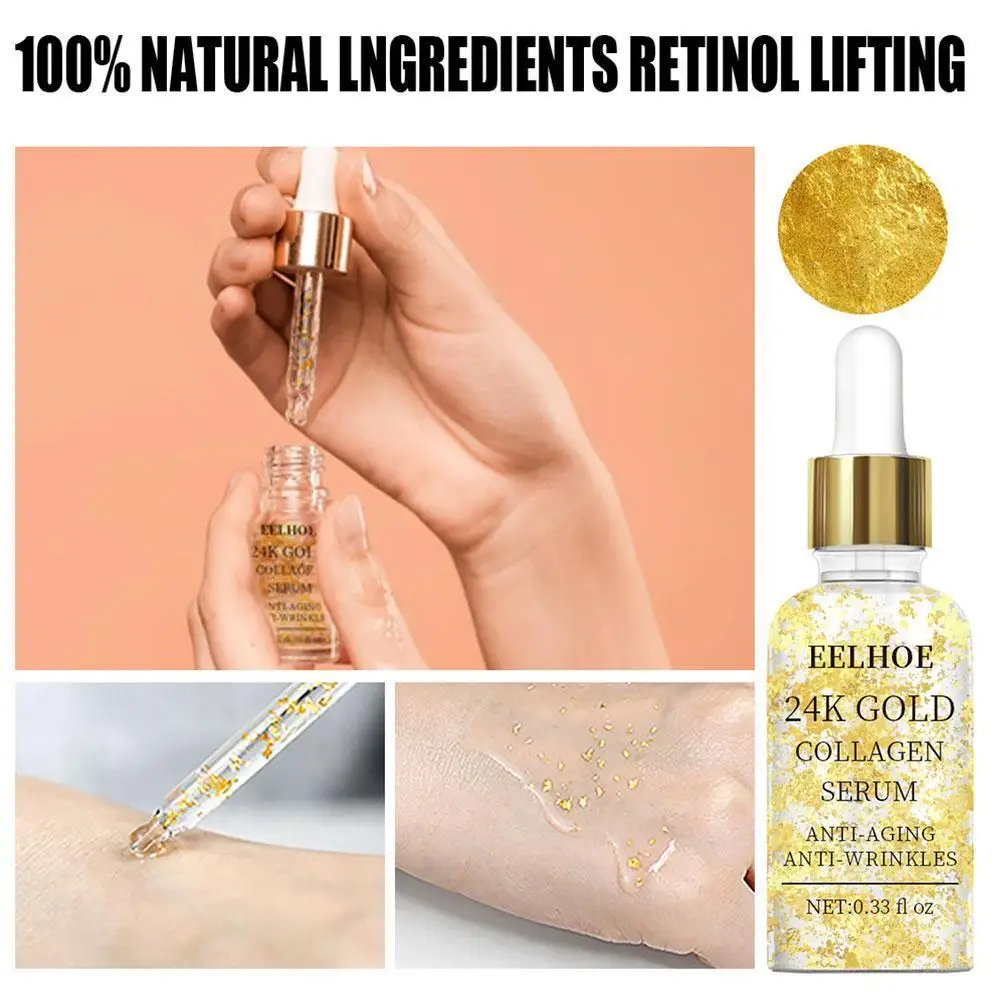 24k Gold Hyaluronic Acid Moisturizing Essence, Whitening, Anti-aging, Diminishing Fine Lines And Enhancing Skin Elasticity
24k Gold Hyaluronic Acid Moisturizing Essence, Whitening, Anti-aging, Diminishing Fine Lines And Enhancing Skin Elasticity
