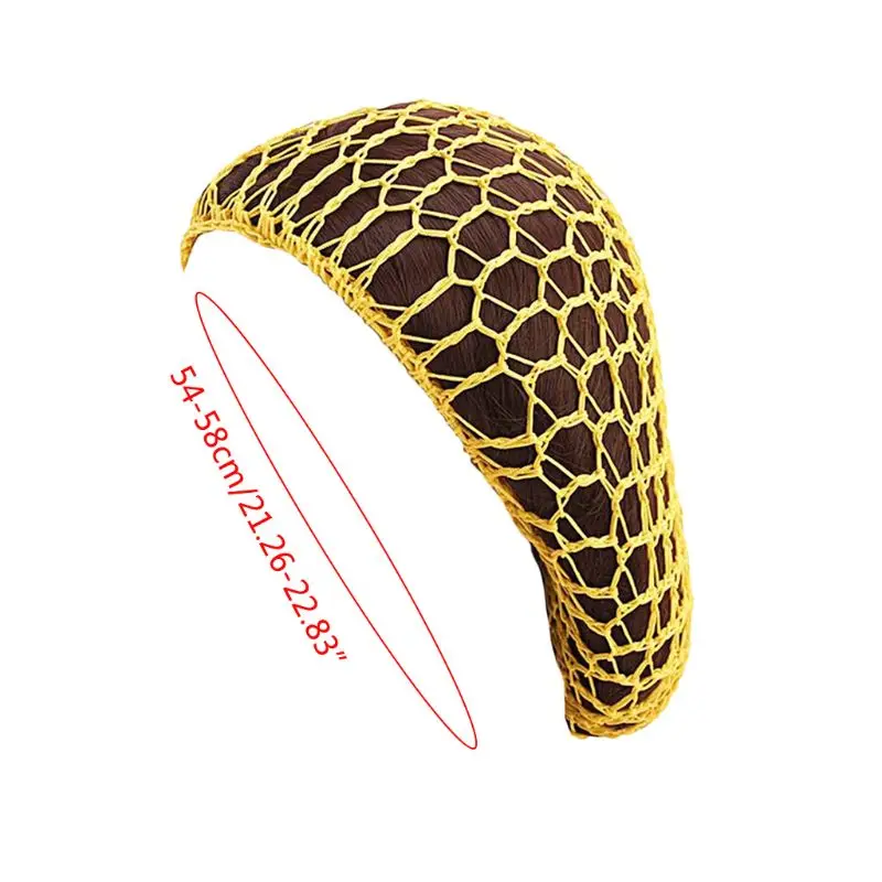 Women Handmade Crocheted Hair Net Snood Mesh Turban Night Sleeping Hat Bonnet Solid Color Slouchy Knit Protective Hair 
Women Handmade Crocheted Hair Net Snood Mesh Turban Night Sleeping Hat Bonnet Solid Color Slouchy Knit Protective Hair