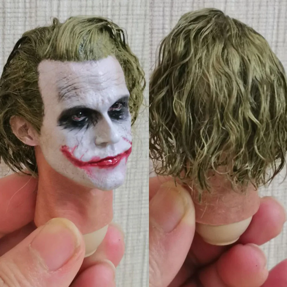 MI12 1/6 Scale Male Figure Accessory Joker Robber Edition Head Sculpt Carved Model with Real Hair Wig Model for 12 inches Body
MI12 1/6 Scale Male Figure Accessory Joker Robber Edition Head Sculpt Carved Model with Real Hair Wig Model for 12 inches Body
