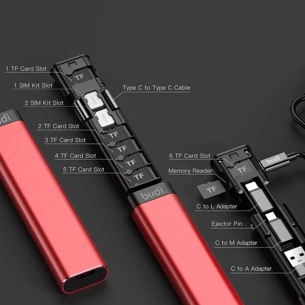 VIP Link BUDI Multi-function Smart Adapter Travelling Protable Three Plugs Card Storage Data Cable USB Box Universal Phone
VIP Link BUDI Multi-function Smart Adapter Travelling Protable Three Plugs Card Storage Data Cable USB Box Universal Phone