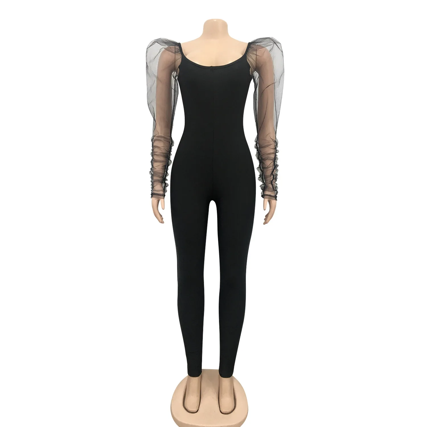 Spring Fashion Women Mesh Bubble Long Sleeve Bodysuit Track Pants Club Outfits Sexy Ladies One Piece Jumpsuits
Spring Fashion Women Mesh Bubble Long Sleeve Bodysuit Track Pants Club Outfits Sexy Ladies One Piece Jumpsuits