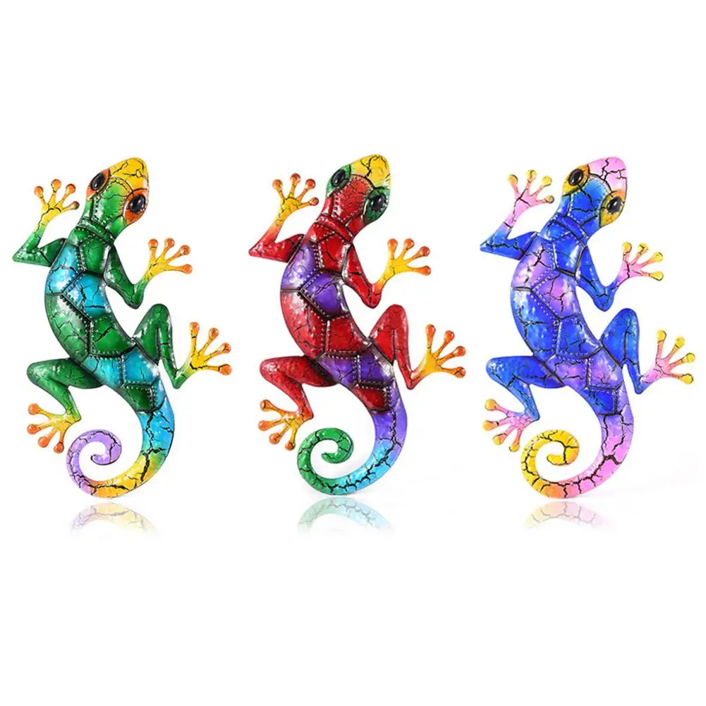3 PCS Rustproof Iron Gecko Wall Decor Metal Lizard Ornament Frosted Colored Crack Gecko Wall Hanging Garden Wall Fence Decor
3 PCS Rustproof Iron Gecko Wall Decor Metal Lizard Ornament Frosted Colored Crack Gecko Wall Hanging Garden Wall Fence Decor