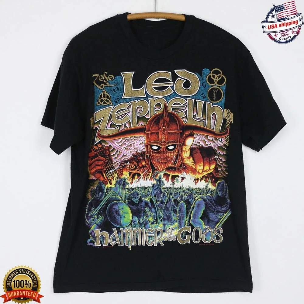 Рубашка с изображением молота богов футболка рок-группы забавная рубашка для