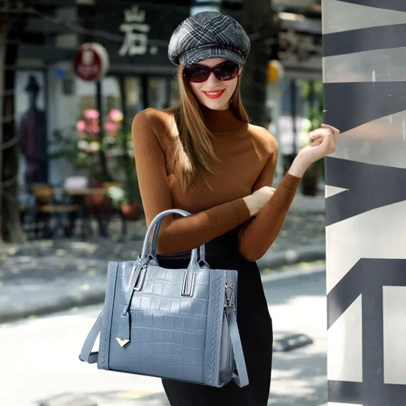 Women's Handbag New Crocodile Weave Crossbody Bag Genuine Leather Shoulder Bag For Women Fashion Solid Bag Female
Women's Handbag New Crocodile Weave Crossbody Bag Genuine Leather Shoulder Bag For Women Fashion Solid Bag Female