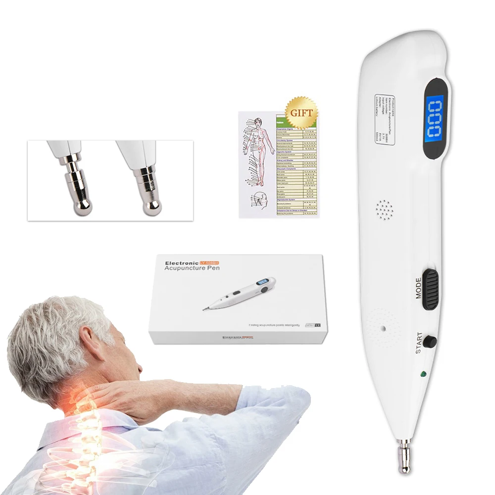 Auto Find Acupoint Massage Pen TENS Point Detector With Digital Display Electro Acupuncture Point Muscle Stimulator Device
Auto Find Acupoint Massage Pen TENS Point Detector With Digital Display Electro Acupuncture Point Muscle Stimulator Device