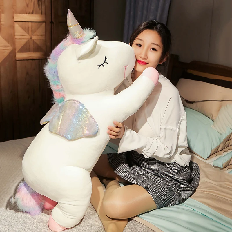 1pc 55/65/90CM kawaii Lying Unicorn Plush Toys Stuffed Soft Animal Unicorn Sleeping Pillow Dolls Lovely Birthday Gift for Child
1pc 55/65/90CM kawaii Lying Unicorn Plush Toys Stuffed Soft Animal Unicorn Sleeping Pillow Dolls Lovely Birthday Gift for Child