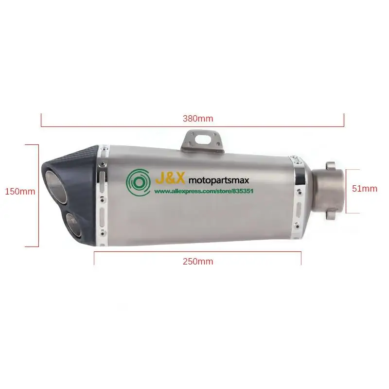 Motorcycle Full system Exhaust Muffler Escape Slip On For Yamaha R6 YZF-R6 2006-2014 Middle Link Pipe With DB-KILLER
Motorcycle Full system Exhaust Muffler Escape Slip On For Yamaha R6 YZF-R6 2006-2014 Middle Link Pipe With DB-KILLER