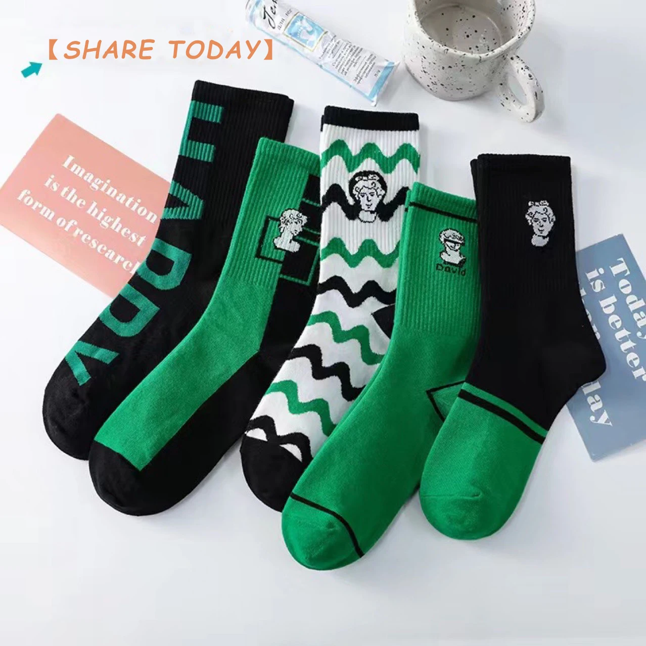 Fashion Unisex Hip Hop Mens Happy Socks Autumn With Fruits And Cartoon Picture Cool Socks Combed Cotton For Lovers Meias Sock
Fashion Unisex Hip Hop Mens Happy Socks Autumn With Fruits And Cartoon Picture Cool Socks Combed Cotton For Lovers Meias Sock