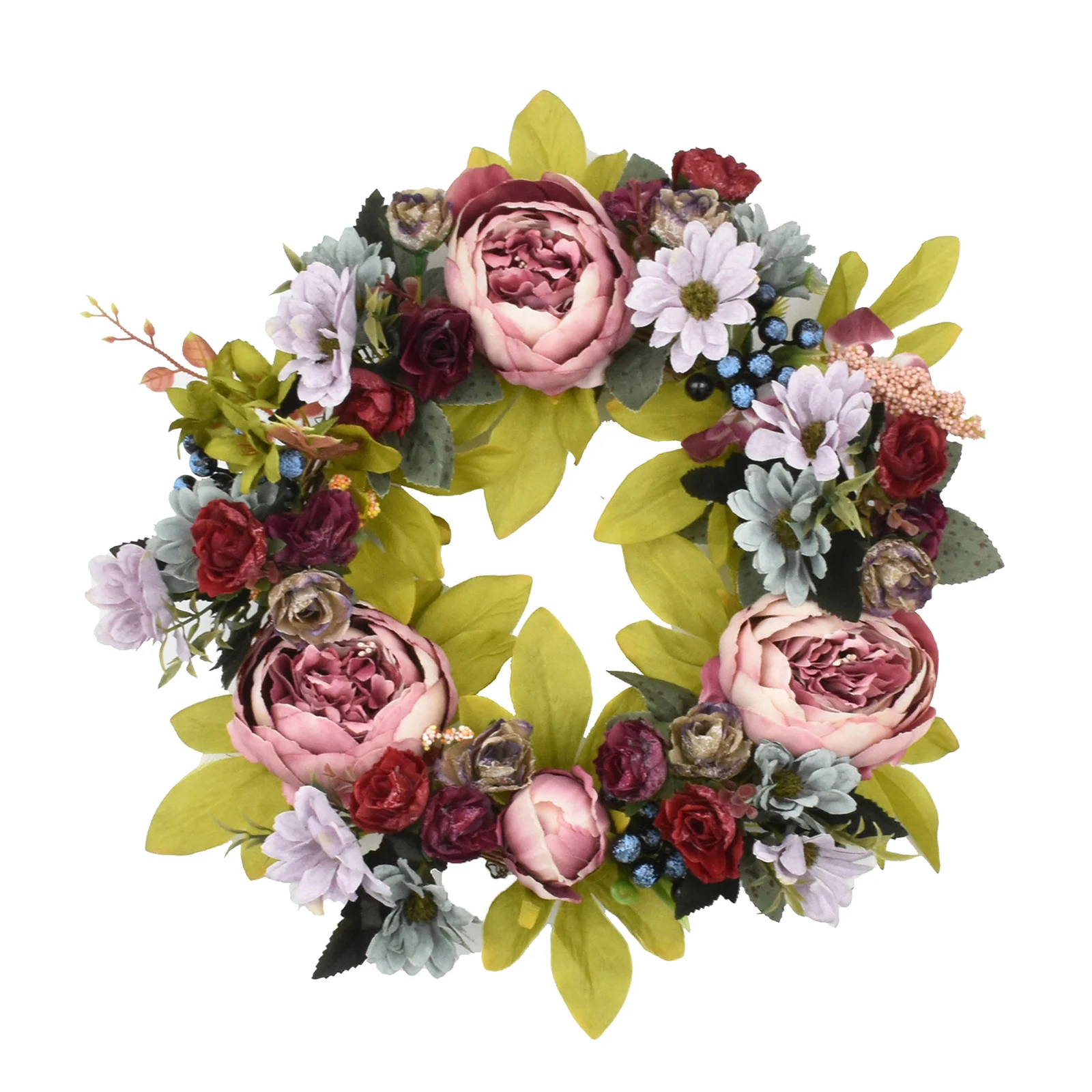 Artificial Flower Wreath Summer Wreath for Festival Front Door Wall Window 
Artificial Flower Wreath Summer Wreath for Festival Front Door Wall Window