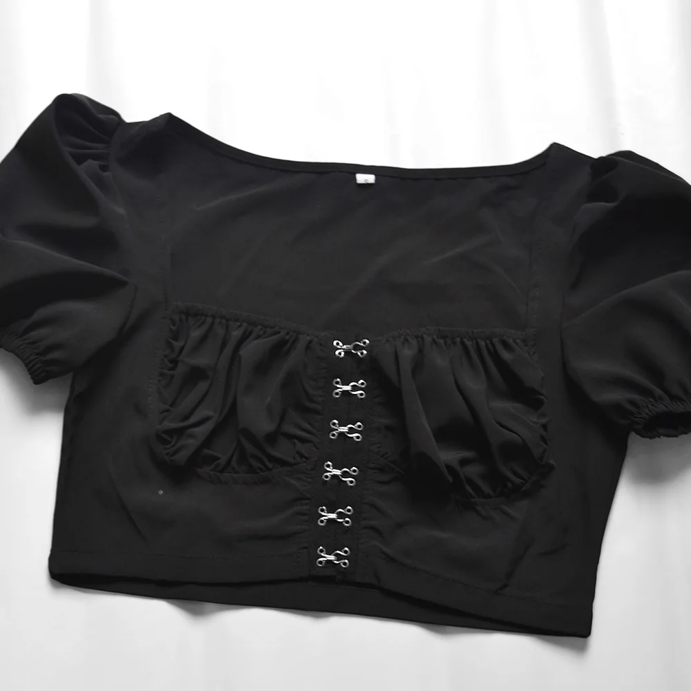 2021 Summer Lady traf Short Sleeves Square Collar Sexy Slim Crop Top T-Shirt Hook Trendy Design Female Slim Crop Top
2021 Summer Lady traf Short Sleeves Square Collar Sexy Slim Crop Top T-Shirt Hook Trendy Design Female Slim Crop Top
