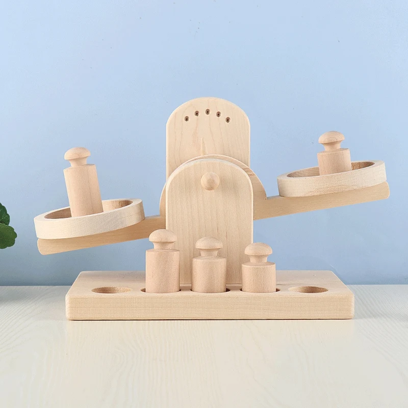 Children Funny Wooden Scales Balance Weights Learning Educational Toys Math Teaching for Fun Above 3 Years Old Children
Children Funny Wooden Scales Balance Weights Learning Educational Toys Math Teaching for Fun Above 3 Years Old Children