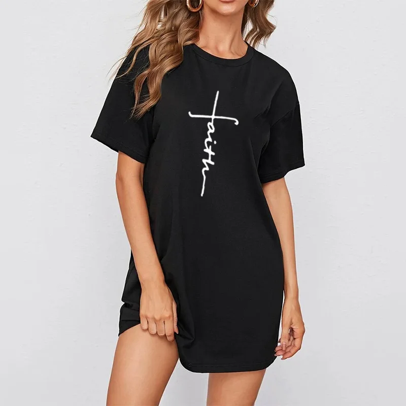 Korean Plus Size Dress Loose Summer T-Shirt Dresses Harajuku Letter Print Short Sleeve Streetwear Female Mini Vestidos Women
Korean Plus Size Dress Loose Summer T-Shirt Dresses Harajuku Letter Print Short Sleeve Streetwear Female Mini Vestidos Women