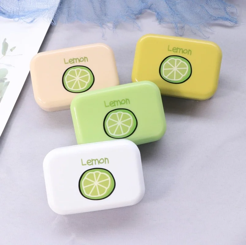 Lemon Contact Lens Cases with Mirror Kit Easy Carry Mini Pocket Travel Convenient Contact Lens Case Container For Girl
Lemon Contact Lens Cases with Mirror Kit Easy Carry Mini Pocket Travel Convenient Contact Lens Case Container For Girl