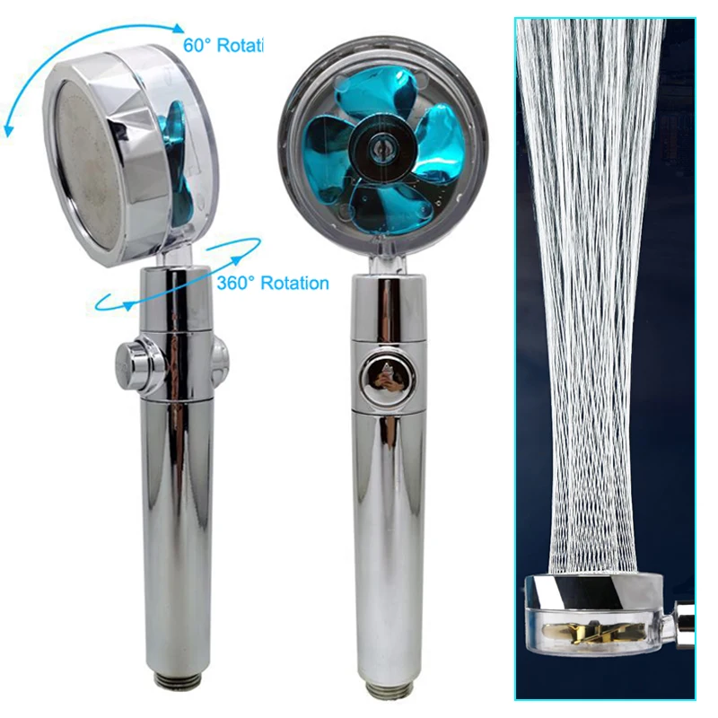 2021 Shower Head Water Saving Flow 360 Degrees Rotating With Small Fan ABS Rain High Pressure spray Nozzle Bathroom Accessories
2021 Shower Head Water Saving Flow 360 Degrees Rotating With Small Fan ABS Rain High Pressure spray Nozzle Bathroom Accessories