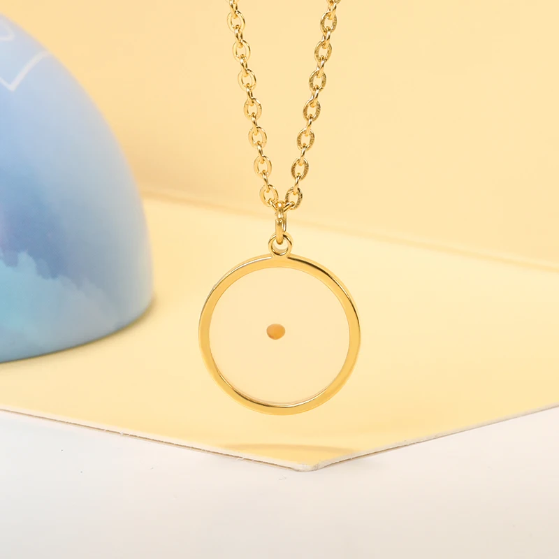 Round Mustard Seed Necklace Gold Plating Platinum Stainless Steel Pendant Necklaces For Women Simple Trendy Charm Chain Jewelry
Round Mustard Seed Necklace Gold Plating Platinum Stainless Steel Pendant Necklaces For Women Simple Trendy Charm Chain Jewelry
