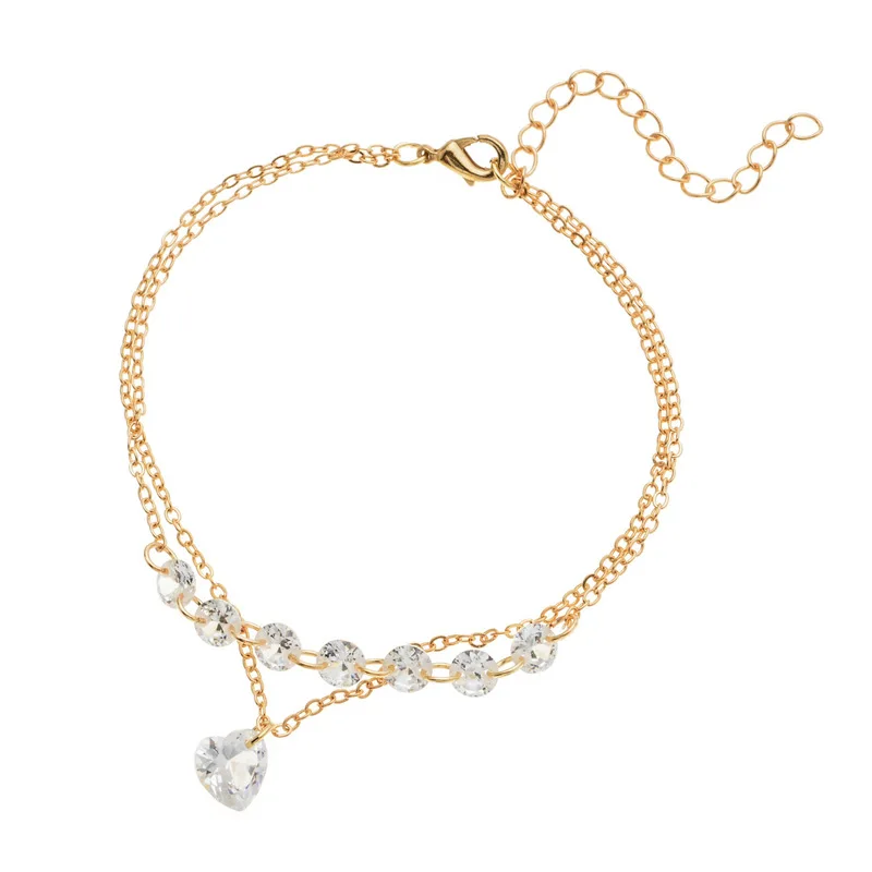 Heart Women Bracelet Multilayer Bracelets Ladies Rhinestone Bangles Jewellery Wedding Elegant Fashion Gold Color Metal Armband
Heart Women Bracelet Multilayer Bracelets Ladies Rhinestone Bangles Jewellery Wedding Elegant Fashion Gold Color Metal Armband