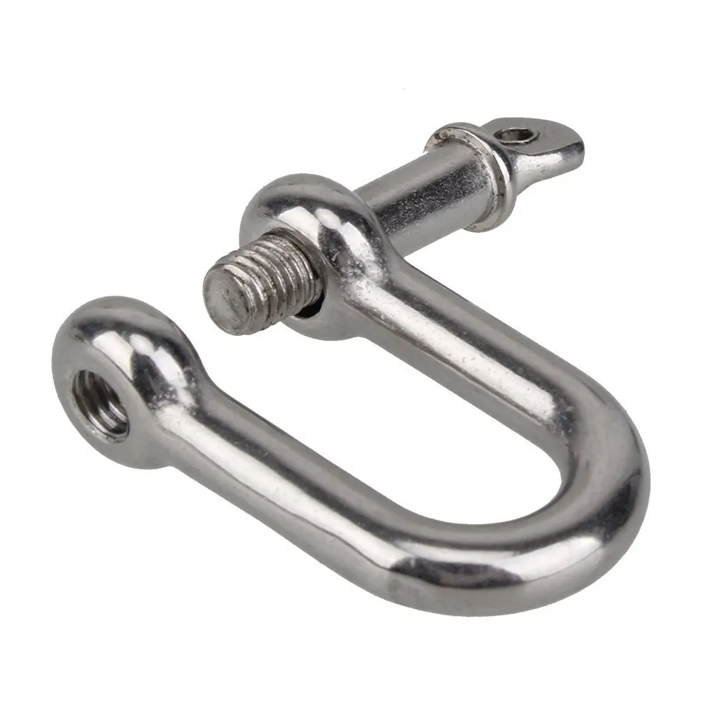 Stainless Steel Lifting Towing Bow Dee D Link Rigging Shackles Marine 5mm-10mm Shackle Short Stainless Steel Broken D Sling Hook
Stainless Steel Lifting Towing Bow Dee D Link Rigging Shackles Marine 5mm-10mm Shackle Short Stainless Steel Broken D Sling Hook