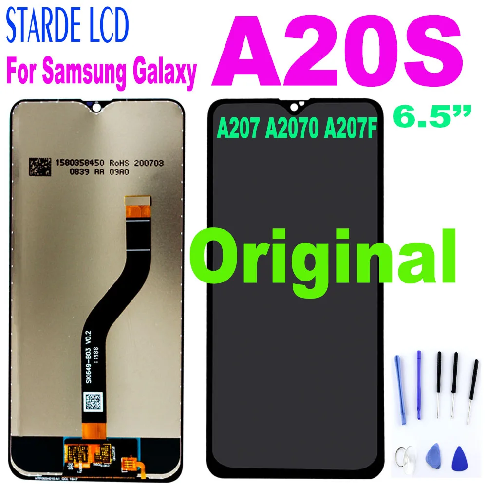 6.5" Original LCD For Samsung Galaxy A20S A207 A2070 A207F LCD Display Touch Screen Digitizer Assembly Replacement For A20S
6.5" Original LCD For Samsung Galaxy A20S A207 A2070 A207F LCD Display Touch Screen Digitizer Assembly Replacement For A20S