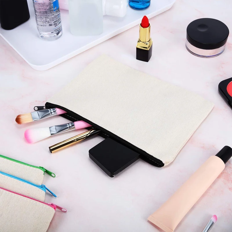 12Pcs Multipurpose Cosmetic Bag Makeup Pouches with Zipper Canvas Bag Pencil Pouch Travel Toiletry Bag for DIY Design
12Pcs Multipurpose Cosmetic Bag Makeup Pouches with Zipper Canvas Bag Pencil Pouch Travel Toiletry Bag for DIY Design