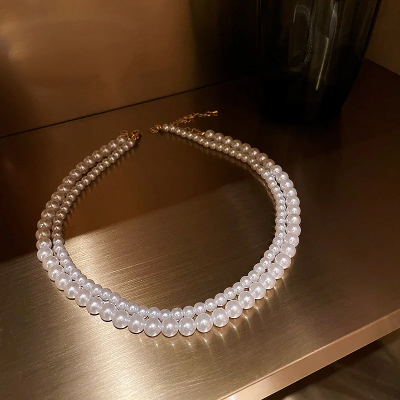 South Korea web celebrity temperament design sense necklace size pearl choker chain fashion contracted individual character tide 
South Korea web celebrity temperament design sense necklace size pearl choker chain fashion contracted individual character tide