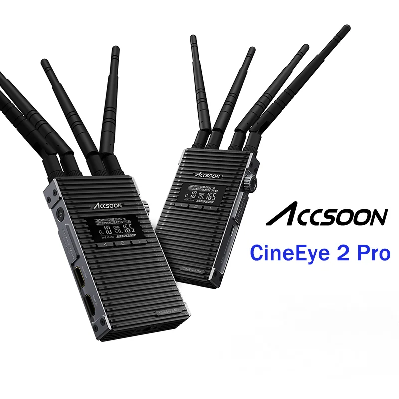 Accsoon CineEye 2 Pro Wireless Transmission Monitor System Dual channel 1200ft Video Transmitter Reveiver For iPad Phone Camera
Accsoon CineEye 2 Pro Wireless Transmission Monitor System Dual channel 1200ft Video Transmitter Reveiver For iPad Phone Camera