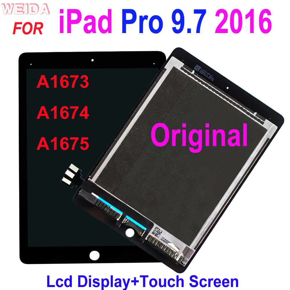 Original LCD for iPad Pro 9.7 2016 A1673 A1674 A1675 LCD Display Touch Screen Digitizer Assembly iPad 7 iPad Pro 9.7" Lcd
Original LCD for iPad Pro 9.7 2016 A1673 A1674 A1675 LCD Display Touch Screen Digitizer Assembly iPad 7 iPad Pro 9.7" Lcd