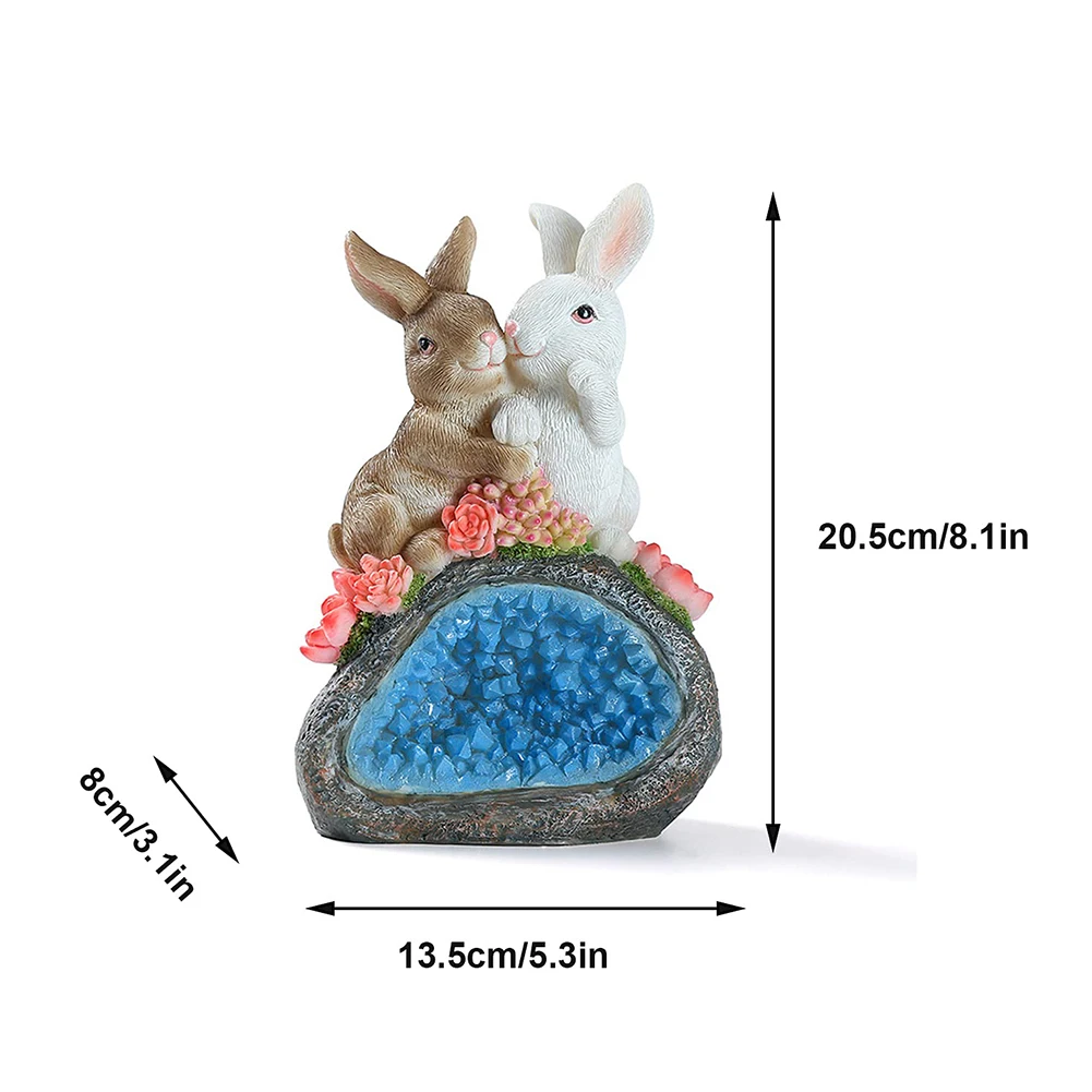 Solar Light Resin Rabbit Lovers Figure Solar Lamp Animal Sculpture Courtyard Decoration Home Decoration Craft Creative
Solar Light Resin Rabbit Lovers Figure Solar Lamp Animal Sculpture Courtyard Decoration Home Decoration Craft Creative