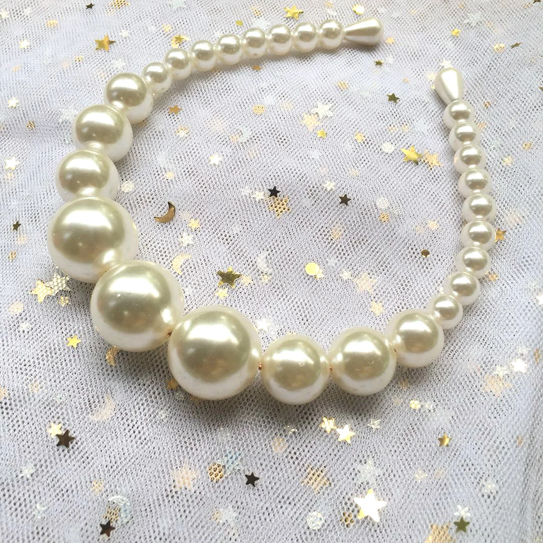 Oversize Large Ivory white Pearl Headband Full Pearl Women Hair Band Crown Trendy Bridal Headwear Hair Accessories
Oversize Large Ivory white Pearl Headband Full Pearl Women Hair Band Crown Trendy Bridal Headwear Hair Accessories