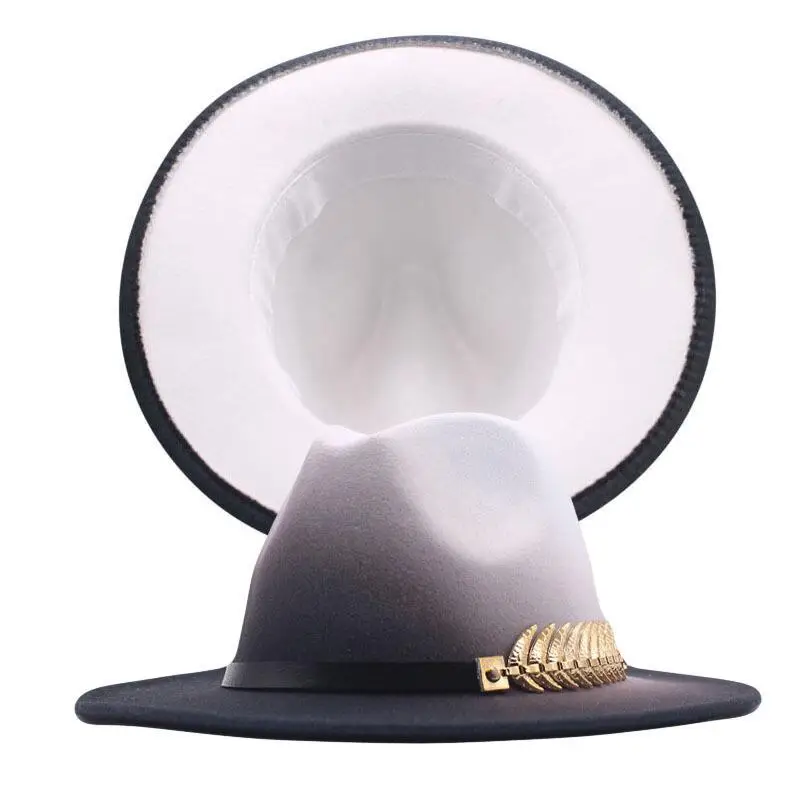 2021 Spray-painted Woolen Jazz Hat European US Fashion Lovers Women Men Flat Large Brim Party Gradient Fedora Hats
2021 Spray-painted Woolen Jazz Hat European US Fashion Lovers Women Men Flat Large Brim Party Gradient Fedora Hats
