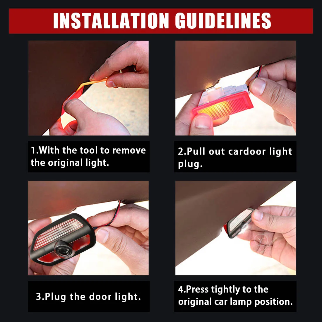 2 Pieces Car Door Light For Ben-z New S Class W222 Mabach S550 S63AMG S400 S600 Safety LED Lamp Auto Decorative Welcome Logo
2 Pieces Car Door Light For Ben-z New S Class W222 Mabach S550 S63AMG S400 S600 Safety LED Lamp Auto Decorative Welcome Logo