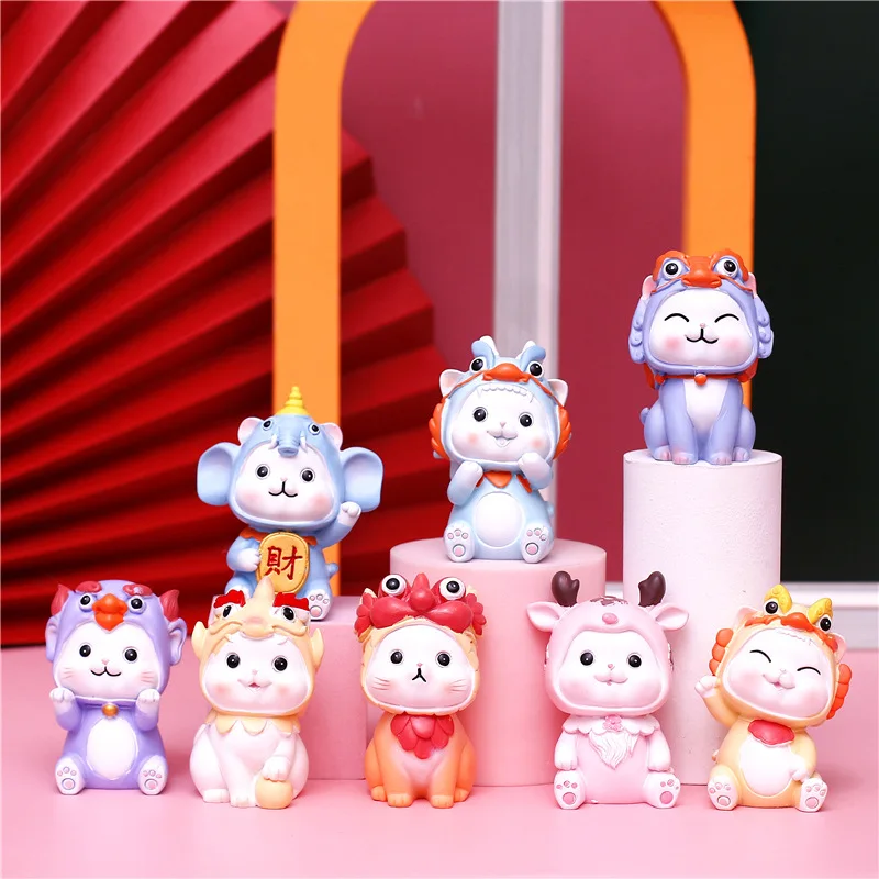 Cartoon creative animal blind box new year spring festival mascot lucky animal bag decor car decor cake decoration accessories
Cartoon creative animal blind box new year spring festival mascot lucky animal bag decor car decor cake decoration accessories