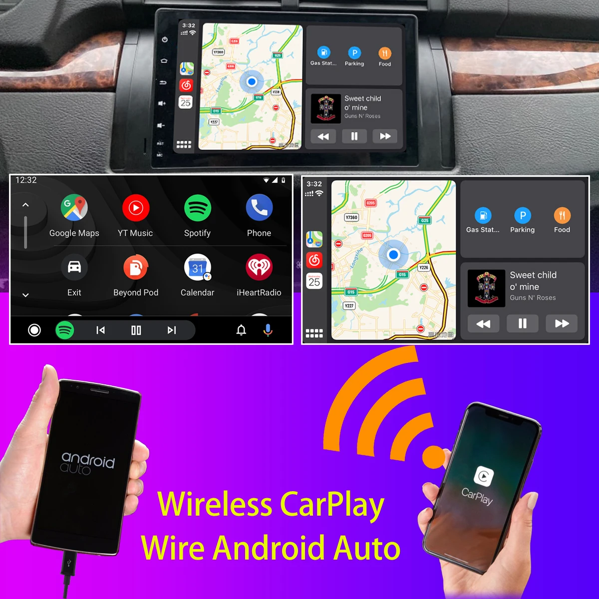 Автомобильный DVD-плеер 9 "PX6 Octa Core Android 10 4 Гб + 64 5 USB для BMW серии E39 X5 E53 M5