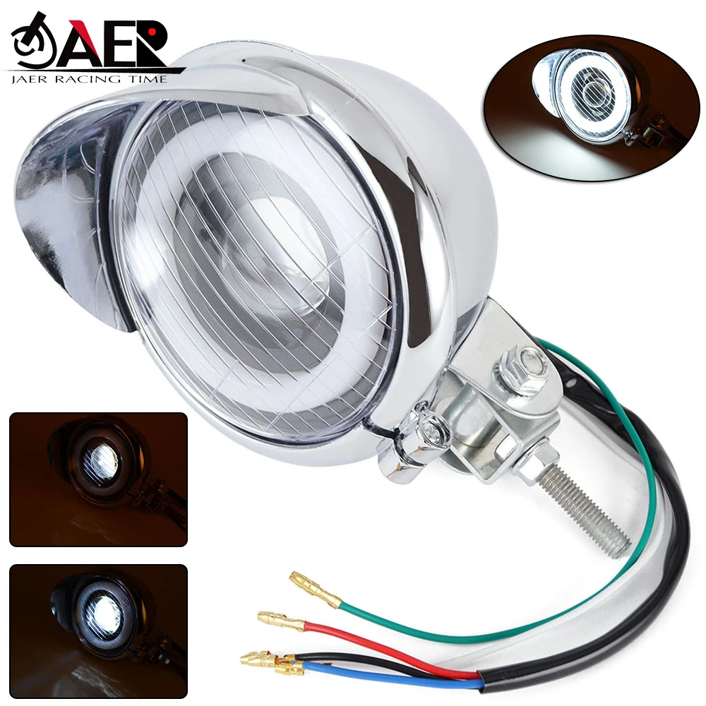 4.5" Motorcycle Headlight Phare LED Moto with Hi/Low Beam Head Light for Harley Chopper Bobber Cafe Racer Touring Custom
4.5" Motorcycle Headlight Phare LED Moto with Hi/Low Beam Head Light for Harley Chopper Bobber Cafe Racer Touring Custom