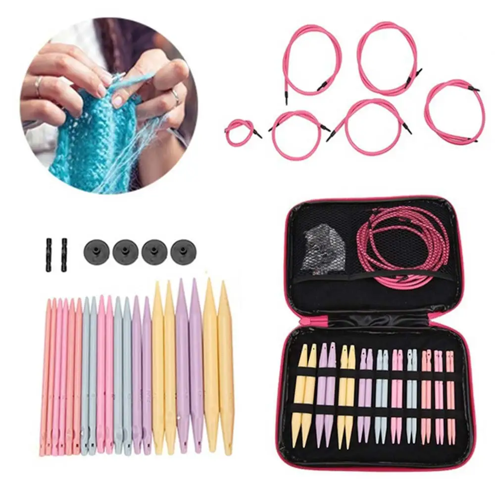 10 Pairs/Set Aluminum Change Head Circular Crochet Hooks Set Knitting Needles Sewing Tool Kit
10 Pairs/Set Aluminum Change Head Circular Crochet Hooks Set Knitting Needles Sewing Tool Kit