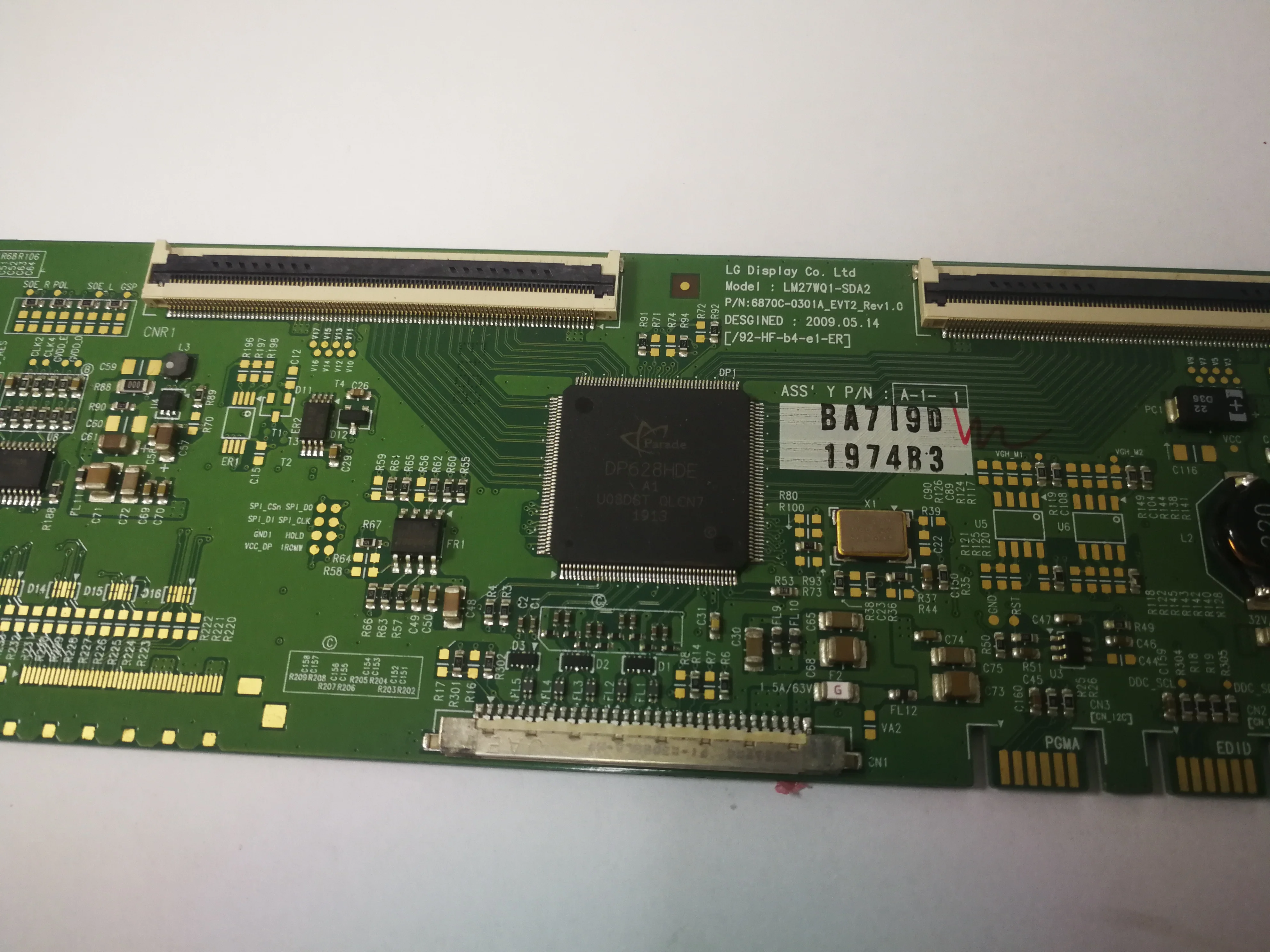 Оригинальная плата 6870C-0301A _ LM270WQ1-SDA2 Logic T-CON TCON для LG imac 27 дюймов LM270WQ1(SD)(A2) SD A1 A2
Оригинальная плата 6870C-0301A _ LM270WQ1-SDA2 Logic T-CON TCON для LG imac 27 дюймов LM270WQ1(SD)(A2) SD A1 A2