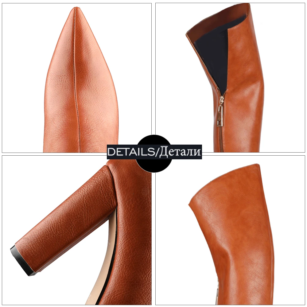 WETKISS Big Size Women Thigh Boots Pointed Toe Over The Knee Boots Thick High Heels Shoes Woman Winter Boot Female Fashion Shoes
WETKISS Big Size Women Thigh Boots Pointed Toe Over The Knee Boots Thick High Heels Shoes Woman Winter Boot Female Fashion Shoes