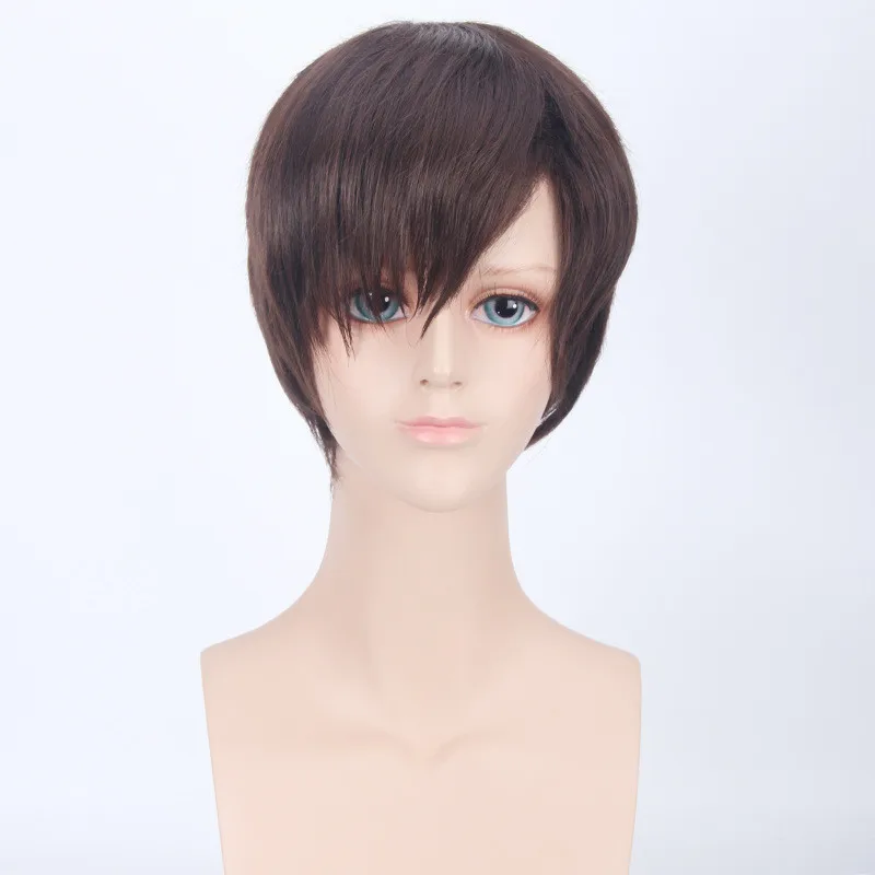 Attack on Titan Wigs Eren Jaeger Men's Short High Temperature Fiber Synthetic Hair Costume Cosplay Wig+Wig cap 
Attack on Titan Wigs Eren Jaeger Men's Short High Temperature Fiber Synthetic Hair Costume Cosplay Wig+Wig cap