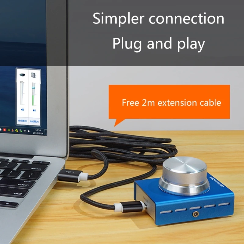 USB Computer Volume Control PC Speaker Computer o Digital Line Control Volume Controller With One Key Mute Function
USB Computer Volume Control PC Speaker Computer o Digital Line Control Volume Controller With One Key Mute Function
