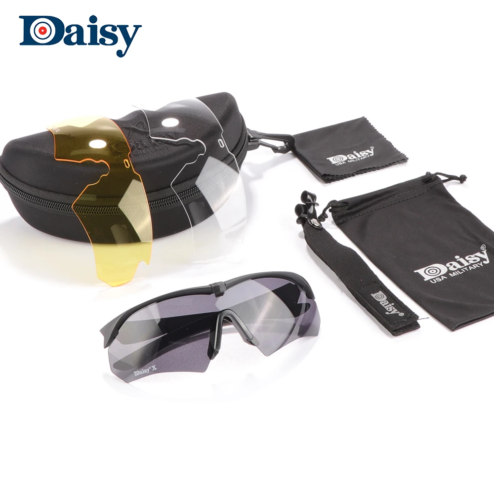 Daisy Tactical Shooting Sunglasses Military Goggles Men Outdoor CS Paintball Hunting Motorcycle Goggles 3 Lens
Daisy Tactical Shooting Sunglasses Military Goggles Men Outdoor CS Paintball Hunting Motorcycle Goggles 3 Lens