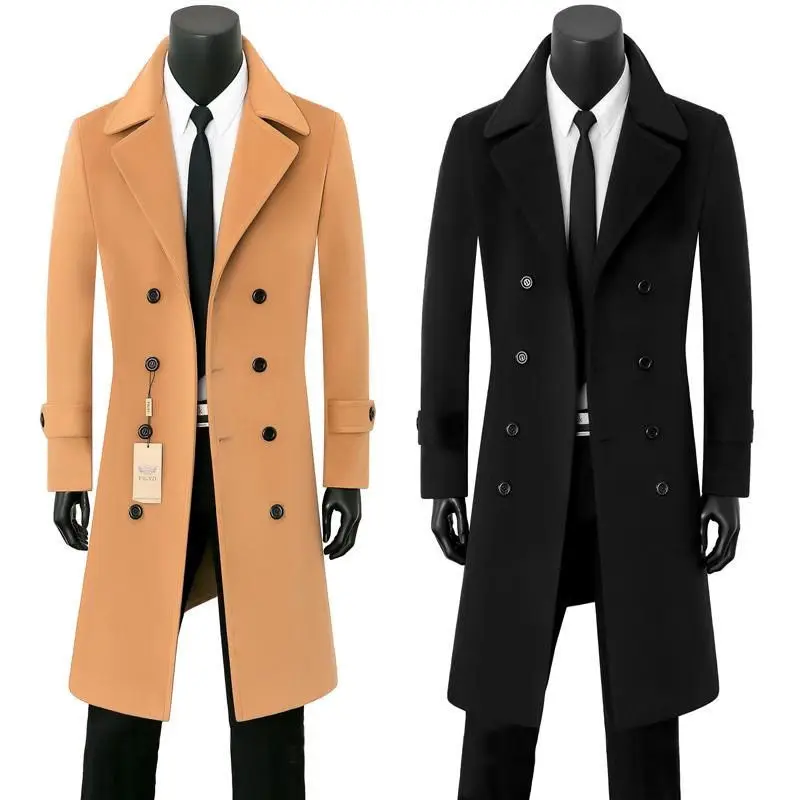 2021 New Man Jacket Black Fashion Wool Padded Coat Trench Long Overcoat Quilted Coats Men's Winter Jackets Slim Vintage Clothes
2021 New Man Jacket Black Fashion Wool Padded Coat Trench Long Overcoat Quilted Coats Men's Winter Jackets Slim Vintage Clothes