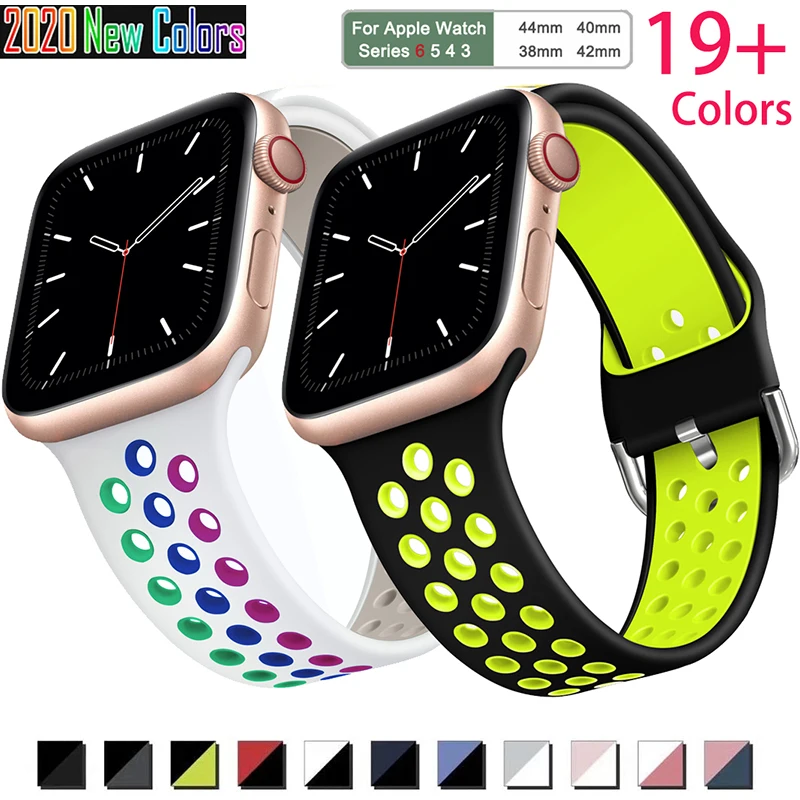 Strap for Aplle Watch Band 5 4 3 Band 38mm 40mm Silicone Bracelet 42mm 44mm Strap Rubber for I Watch Series 4 3 Band Wristband
Strap for Aplle Watch Band 5 4 3 Band 38mm 40mm Silicone Bracelet 42mm 44mm Strap Rubber for I Watch Series 4 3 Band Wristband